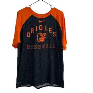 Nike‎ Dri-Fit MLB Baltimore Orioles Men's Short Sleeve T-Shirt Size XL